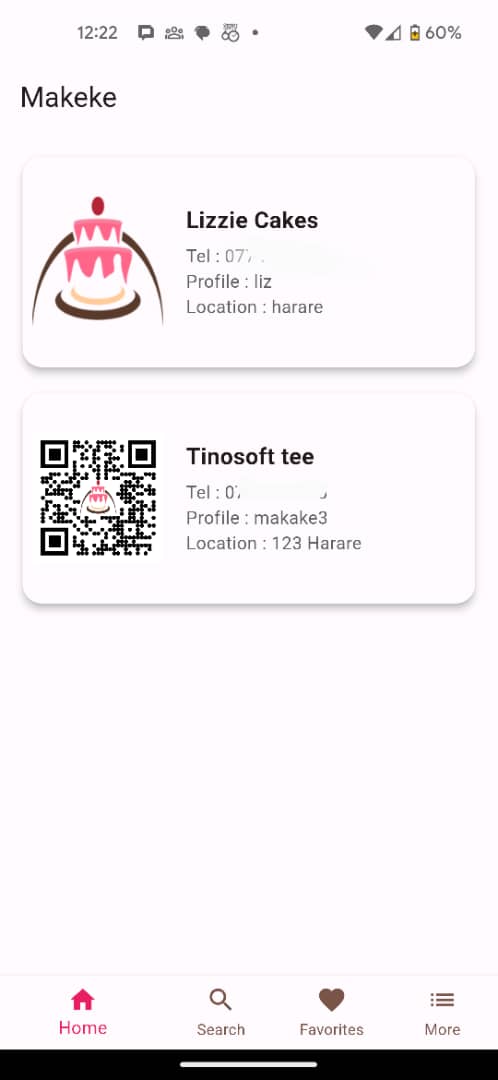 Makeke App Interface